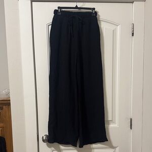 Women's Black Wide-Leg Pants